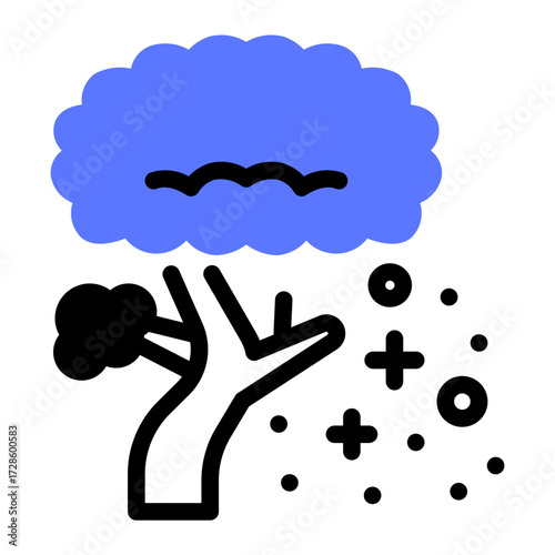 This Jacaranda Tree icon is suitable for the Argentine culture, etc.