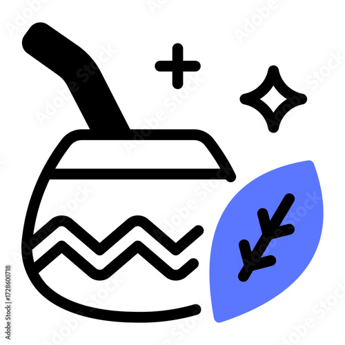 This Yerba Mate icon is suitable for the Argentine culture, etc.