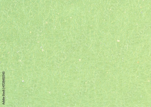 Japanese Washi Paper Texture light green Fibrous Background with Color Specks