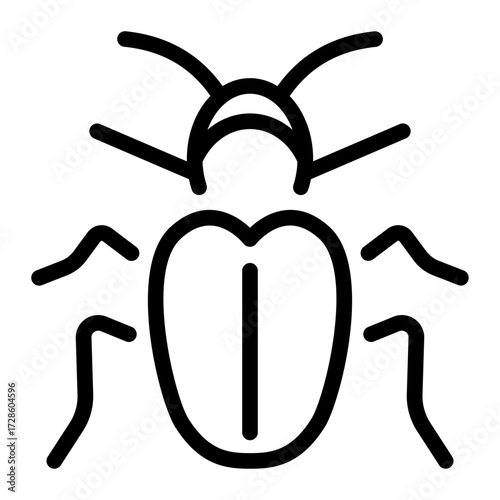 This Cockroach icon is suitable for Pest Control, and related fields.