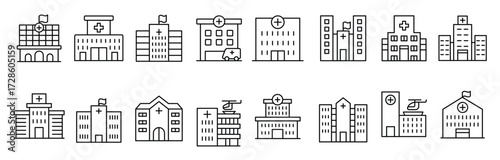 set of health care vector illustration