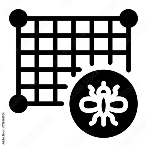 This Mosquito Net icon is suitable for Pest Control, and related fields.
