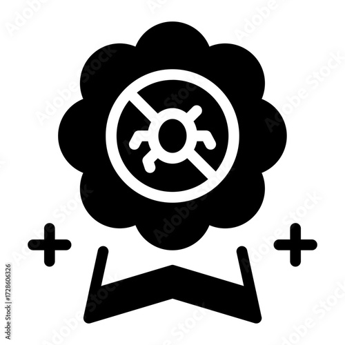 This Pest Control Badge icon is suitable for Pest Control, and related fields.