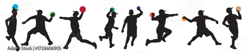 dodge ball icons vector illustration