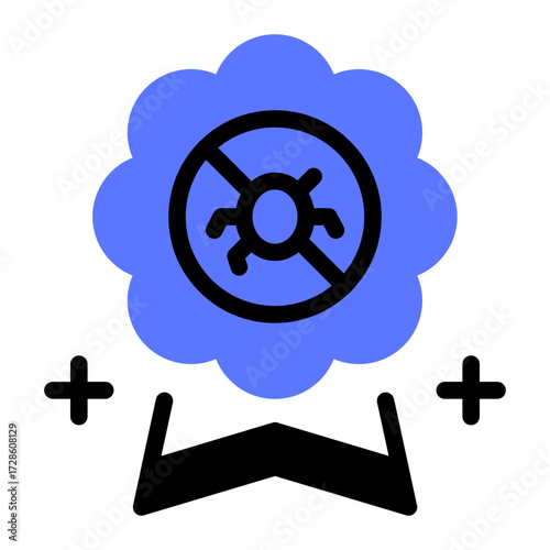 This Pest Control Badge icon is suitable for Pest Control, and related fields.