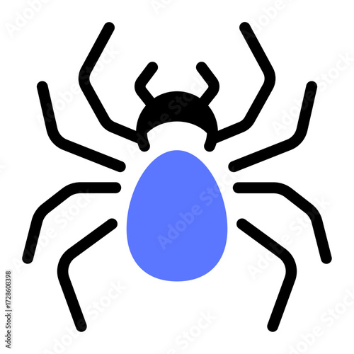 This Spider icon is suitable for Pest Control, and related fields.