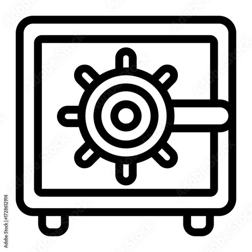 This Bank Vault icon is suitable for Bank, Finance, and related fields.