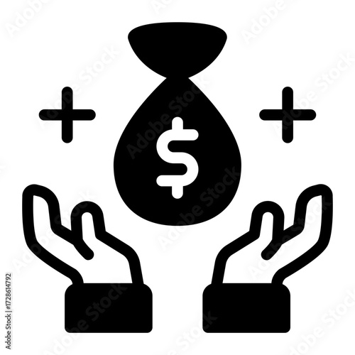 This Fund icon is suitable for Bank, Finance, and related fields.