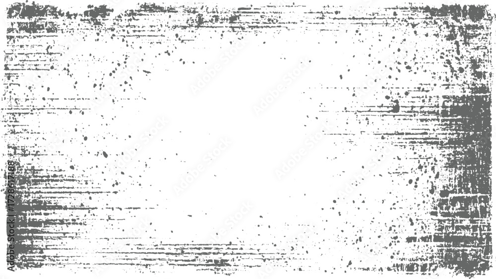Obraz premium Abstract Black and White frame Scratch overlay Scratched grunge urban texture, designed dust distress grainy grungy effect, distressed backdrop Illustration vector design on transparent background. 