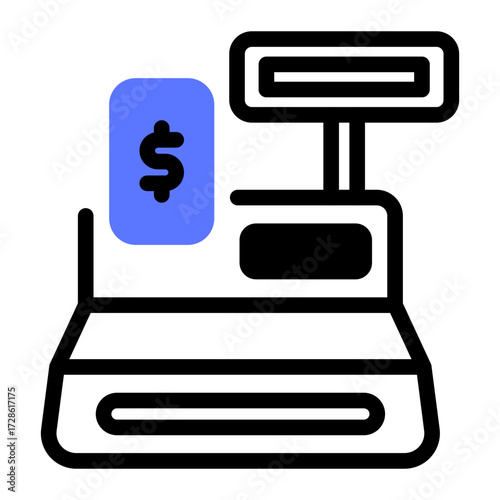 This Cashier icon is suitable for Bank, Finance, and related fields.