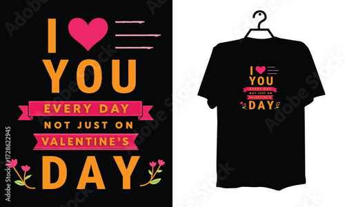 Romantic I Love You Daily Heart Design Vector Illustration for All Seasons