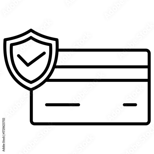 Secure Payment Outline Icon