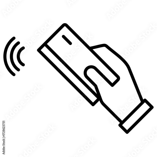 Card Reader Outline Icon