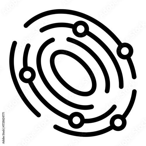 This Galaxy icon is suitable for Science Fiction, Sci-fi Film, etc.