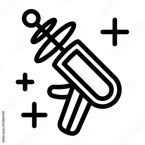 This Laser Gun icon is suitable for Science Fiction, Sci-fi Film, etc.