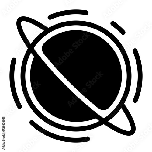 This Black Hole icon is suitable for Science Fiction, Sci-fi Film, etc.