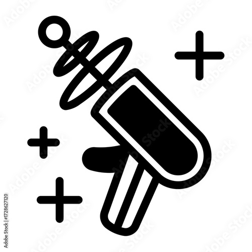 This Laser Gun icon is suitable for Science Fiction, Sci-fi Film, etc.