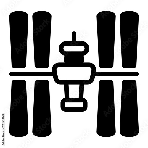 This Space Station icon is suitable for Science Fiction, Sci-fi Film, etc.