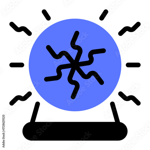 This Energy Crystal icon is suitable for Science Fiction, Sci-fi Film, etc.