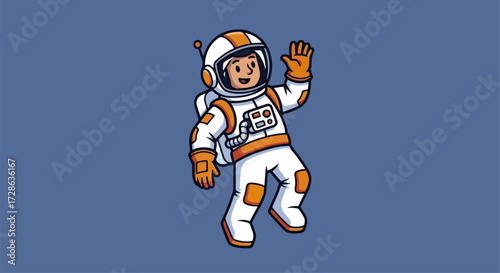Astronaut cartoon character