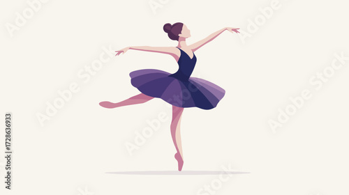 Ballet dancer silhouette