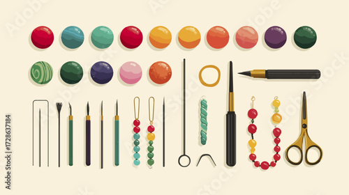 Beading tools and supplies