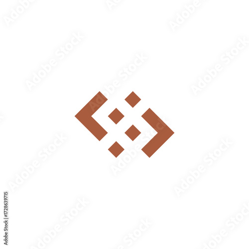 Letter C, number 8 and letter j squares geometric symbol simple logo vector