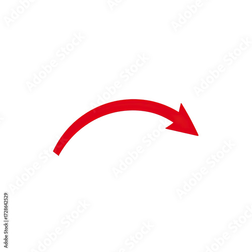 Free Download Red curved arrow pointing left (1) - GFXLoad