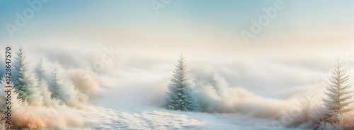 winter landscape in the mountains