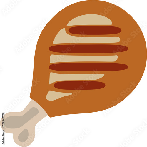 Grilled Chicken Drumstick Icon