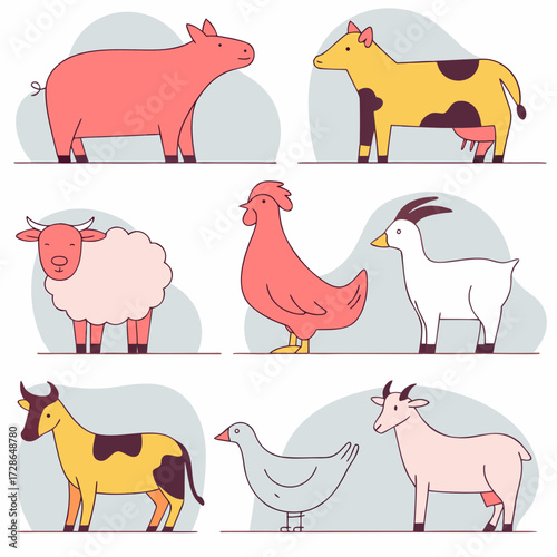 farm animals set