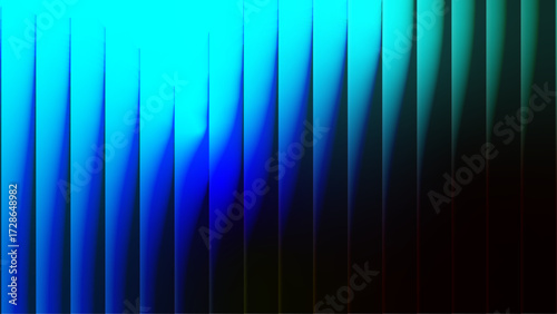 Abstract vibrant blue cyan color glossy strips glass gradient texture for modern futuristic technology backgrounds, banners, headers, covers, presentations. Vector illustration.