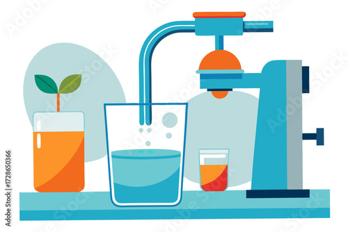 orange juice and bottle