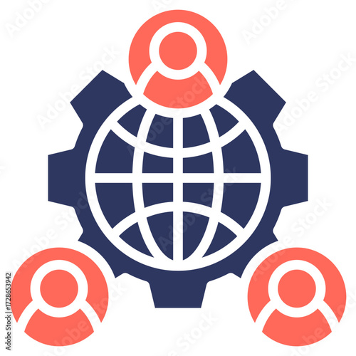 Corporate Governance glyph color icon