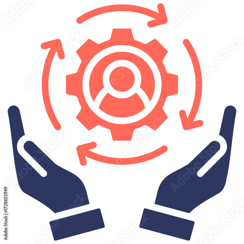 Change Management glyph color icon