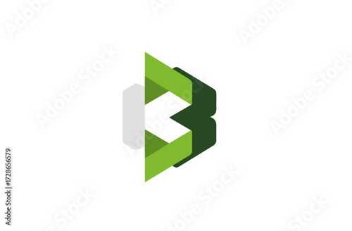 Abstract shape of geometric forms with green and grey tones against white space Free Download Abstract shape of geometric forms with green and grey tones against white space - GFXLoad