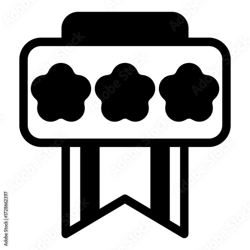 Limited edition icon vector for ui ux and business solid