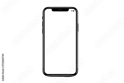 Empty smartphone mockup