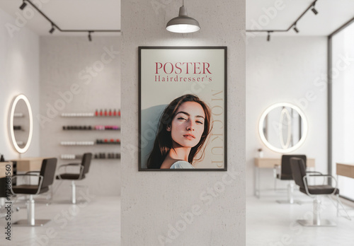 Hair Salon Poster Mockup
