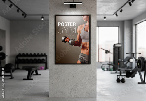 Gym Poster Mockup