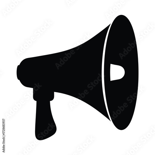 Megaphone bullhorn announcement communication loud speaker voice amplifier promotion message tool