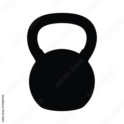 Kettlebell weight training equipment for fitness workout strength training and exercise at home gym