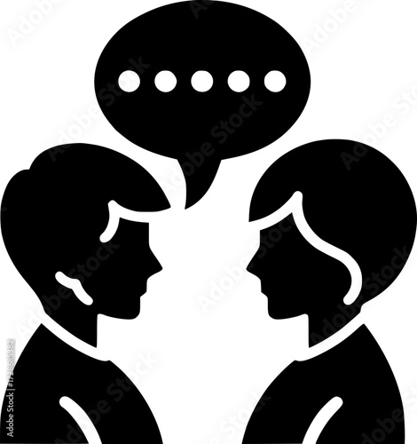 Icono de Conversación, Consulta, Comunicación