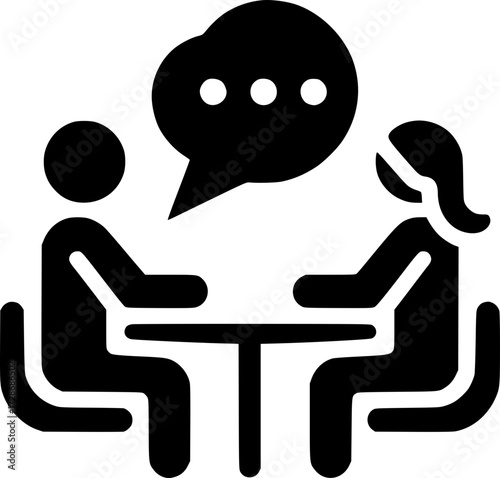 Icono de Conversación, Consulta, Comunicación