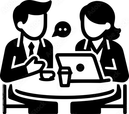 Icono de Conversación, Consulta, Comunicación