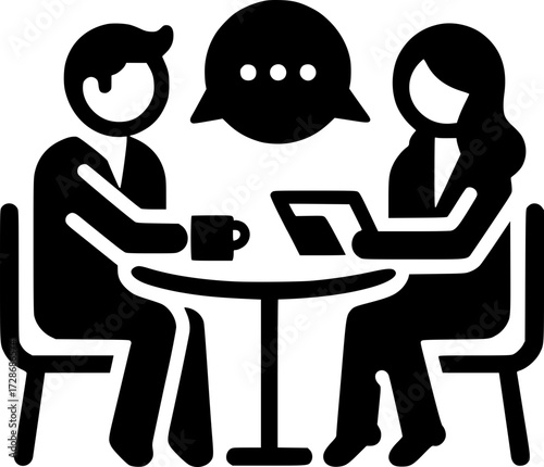 Icono de Conversación, Consulta, Comunicación