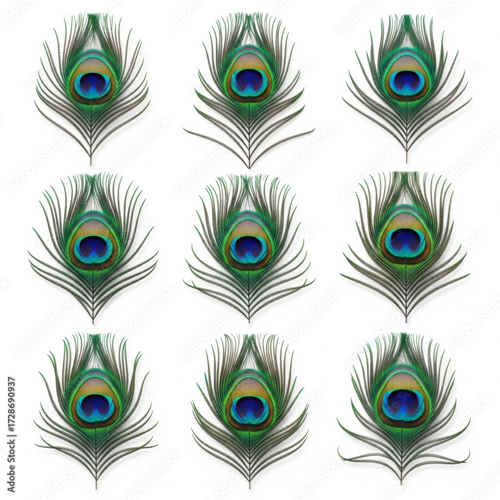 Obraz premium Peacock Feather Design Collection.