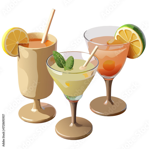 cocktail with lime