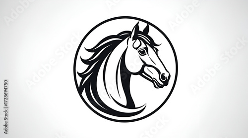 Animal horse logo vector design templates