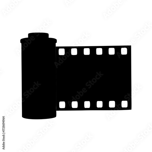 Vintage Black and White Negative Film Roll for Camera Photography Still Life